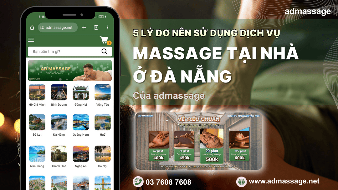 5 LÝ DO NÊN SỬ DỤNG DỊCH VỤ MASSAGE TẠI NHÀ Ở ĐÀ NẴNG CỦA AD MASSAGE