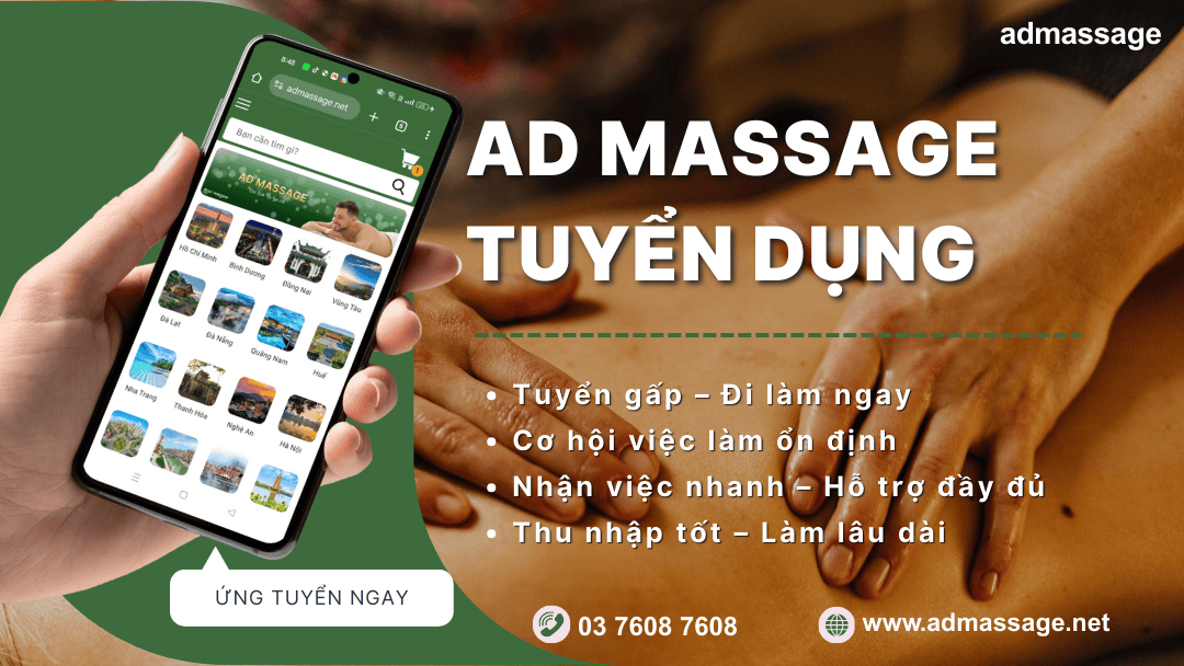 AD MASSAGE TUYỂN DỤNG