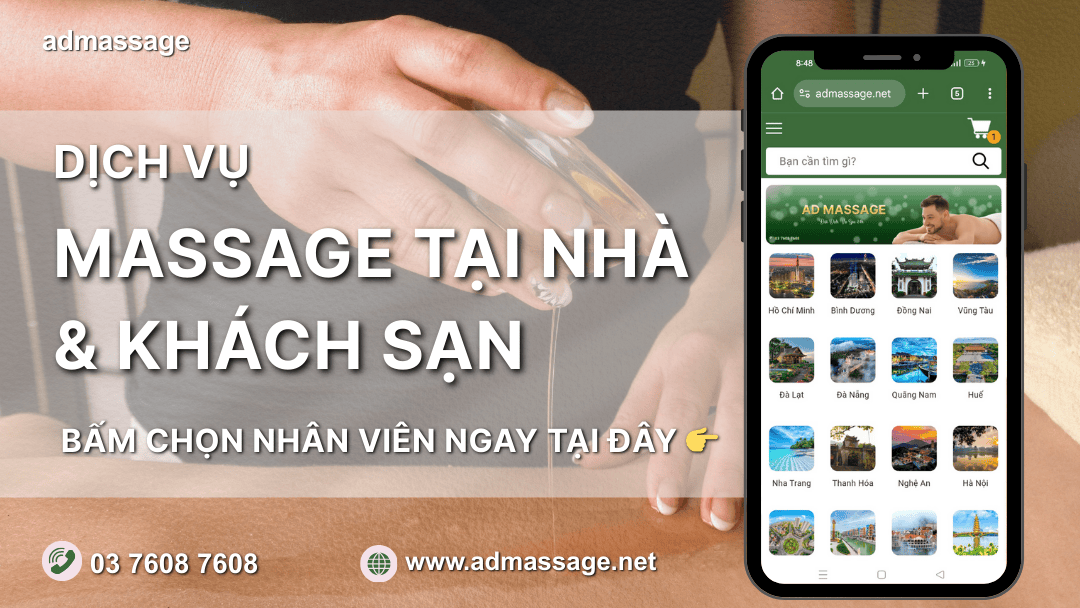 DỊCH VỤ MASSAGE TẠI NHÀ & KHÁCH SẠN  👉 BẤM CHỌN NHÂN VIÊN NGAY TẠI ĐÂY