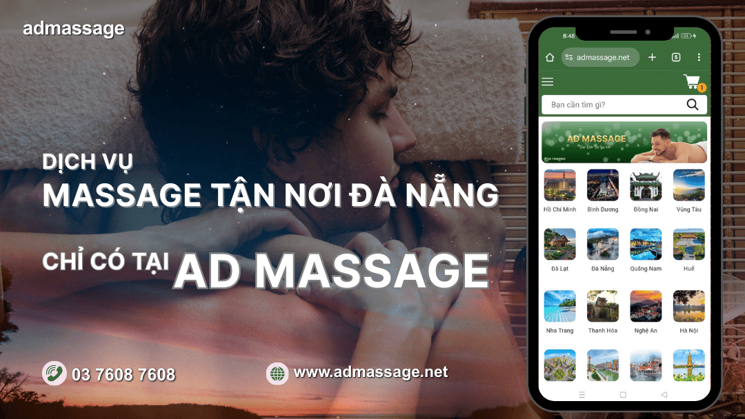 DỊCH VỤ MASSAGE TẬN NƠI ĐÀ NẴNG CHỈ CÓ TẠI AD MASSAGE