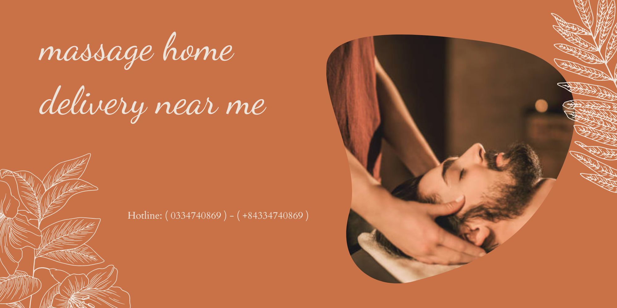 Massage home delivery service arriving at the customer address
