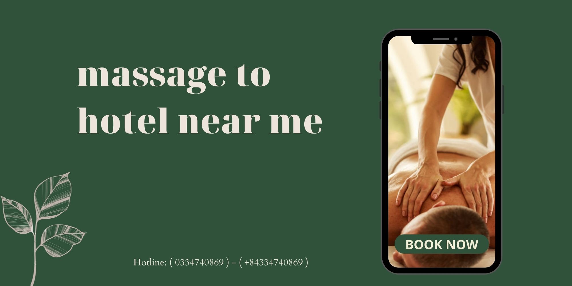 massage to hotel near me