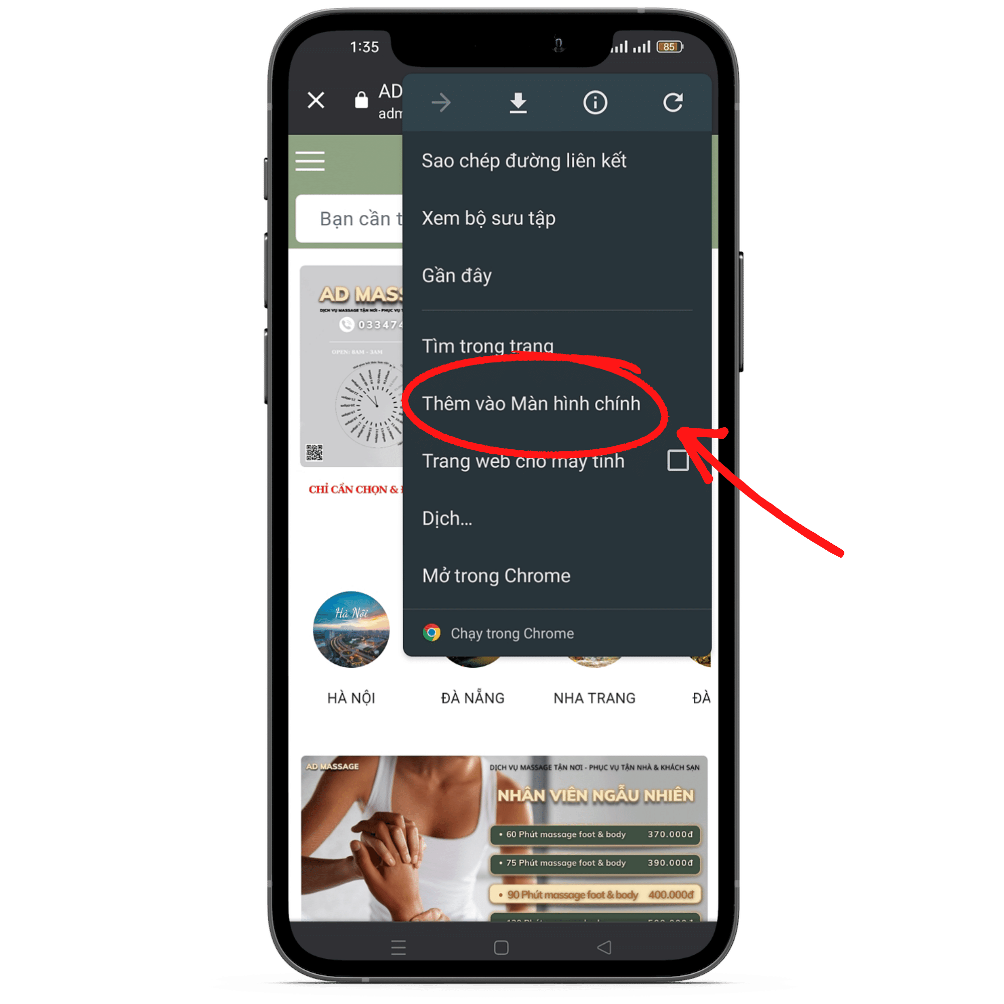 app massage tại nhà