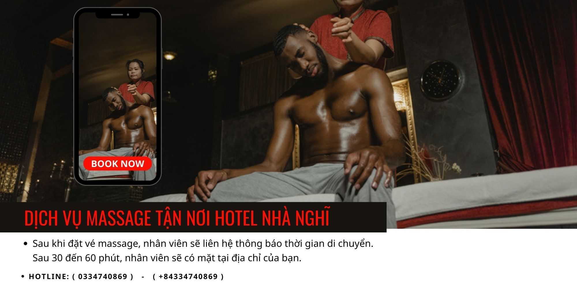 DỊCH VỤ MASSAGE TẬN NƠI HOTEL NHÀ NGHĨ 