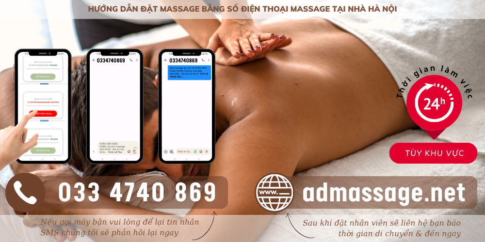 HƯỚNG DẪN ĐẶT MASSAGE BẰNG SỐ ĐIỆN THOẠI TẠI NHÀ HÀ NỘI