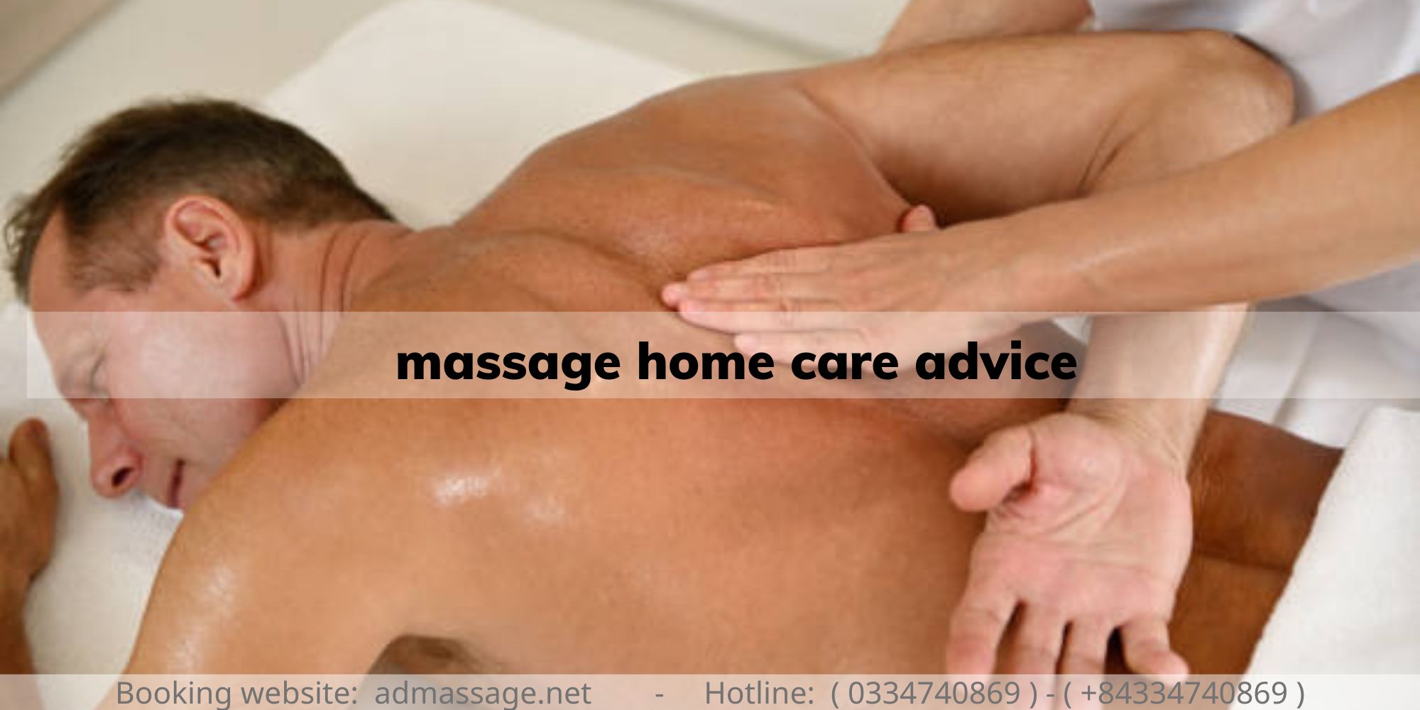 massage home care advice