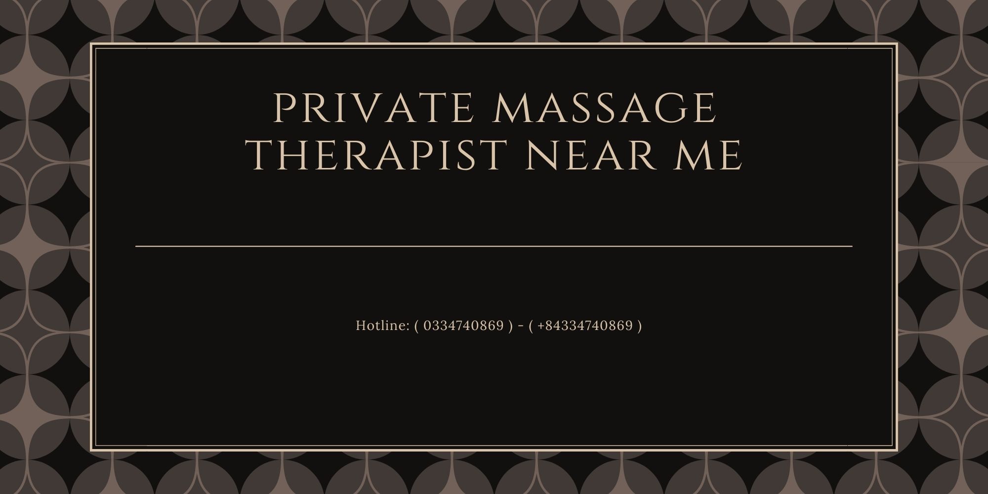 Private Massage Therapist Near Me Ad Massage