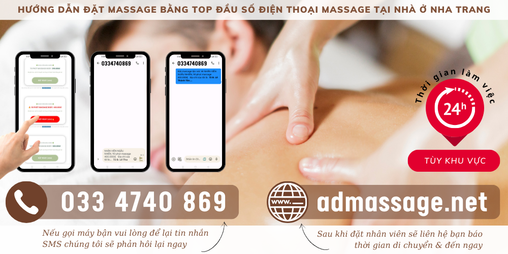 TOP ĐẦU SỐ ĐIỆN THOẠI MASSAGE TẠI NHÀ Ở NHA TRANG  UY TÍN CHUYÊN NGHIỆP PHỤC VỤ 24/24