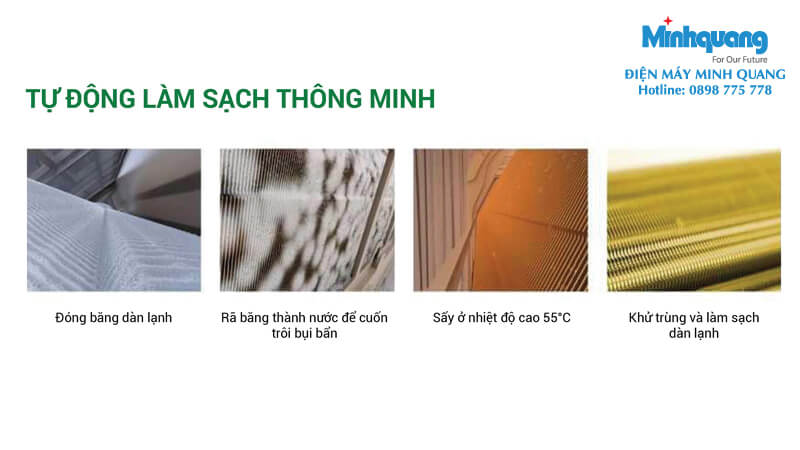 Tự động làm sạch thông minh Máy lạnh ERITO Inverter 1.0 HP YOKO ETI/ETO-V10CS1 chính hãng giá rẻ, trả góp 0% - Điện máy Minh Quang Đồng Nai