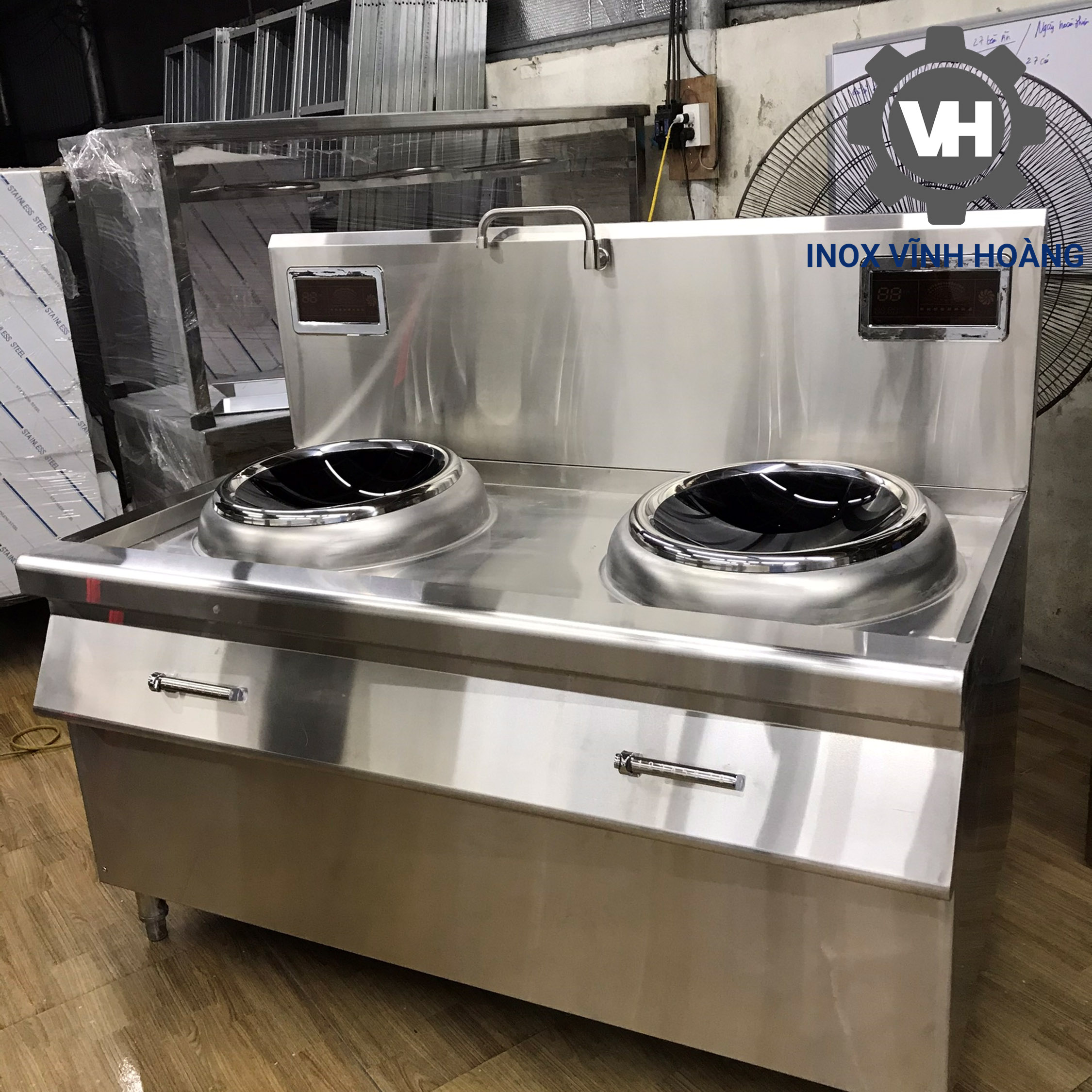 bếp xào điện từ đôi