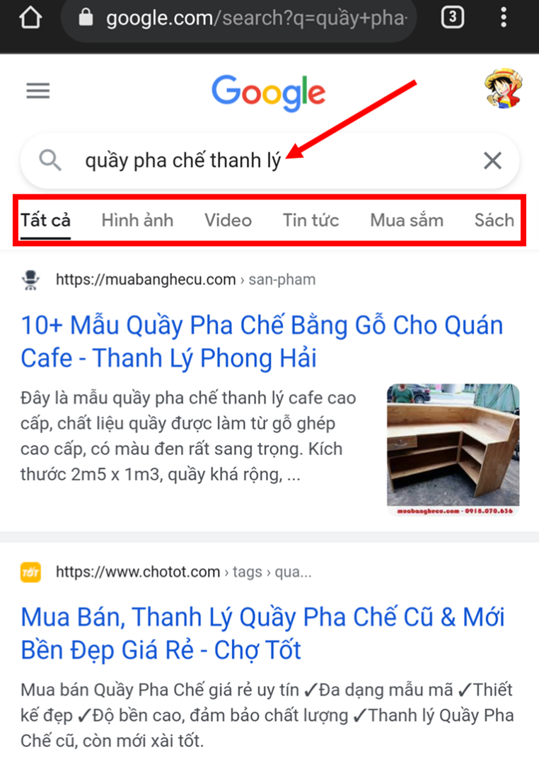 tìm mua quầy pha chế thanh lý