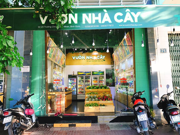 Mô hình quán nước trái cây vườn nhà cây