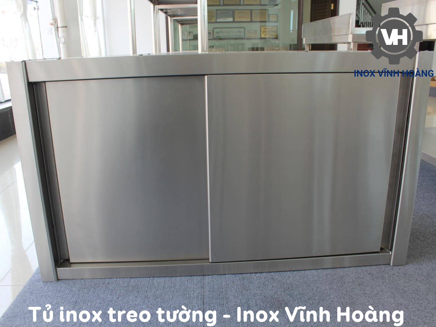 tủ inox treo tường mẫu demo