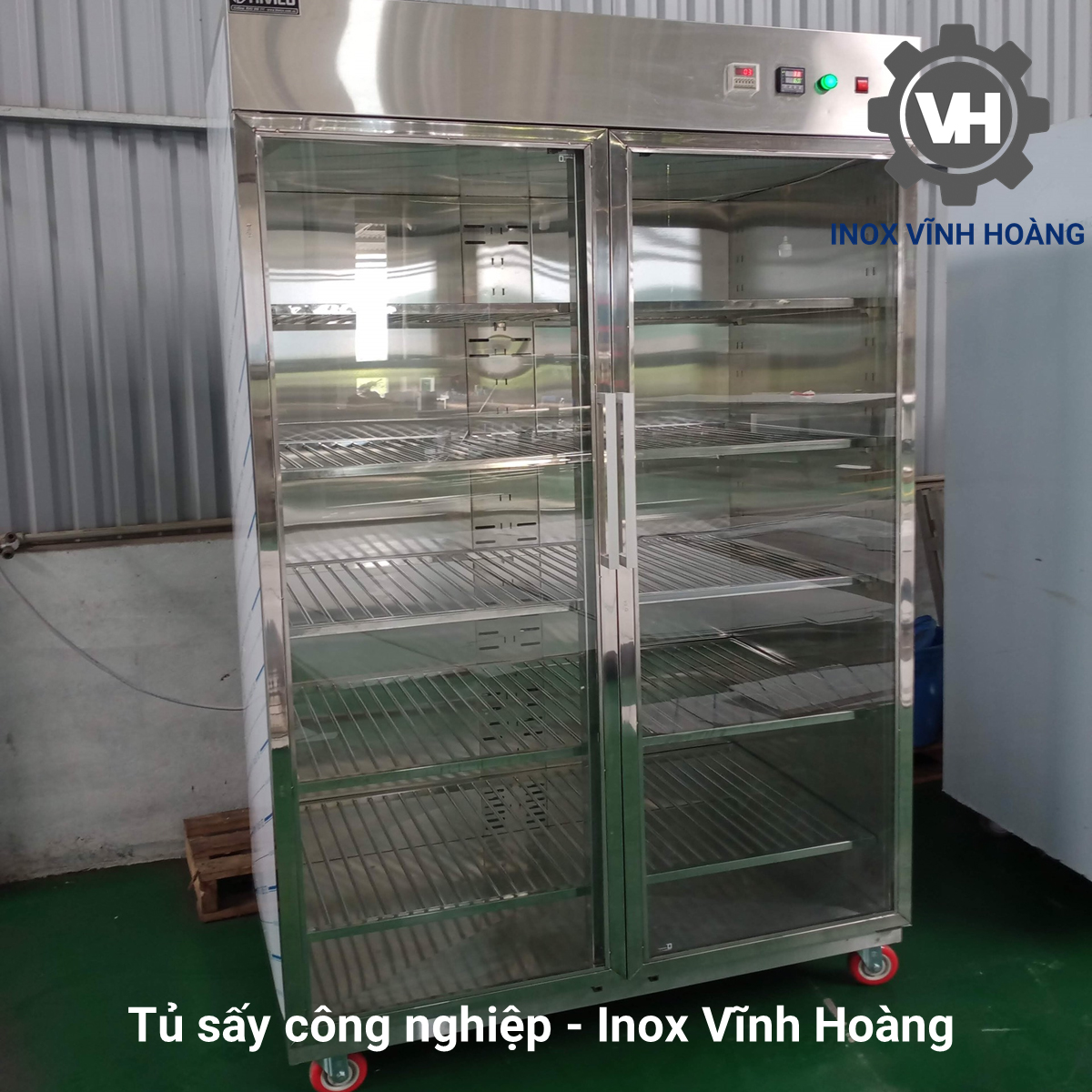 Tủ sấy công nghiệp 2 cánh kính