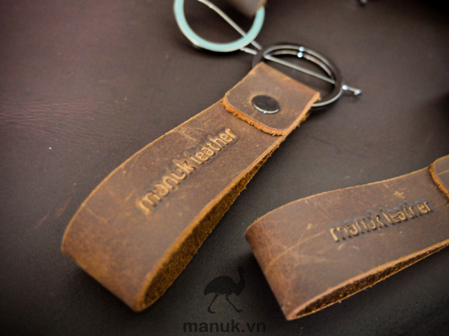 Da Keychain Móc khoá da - keychain Manuk leather strap