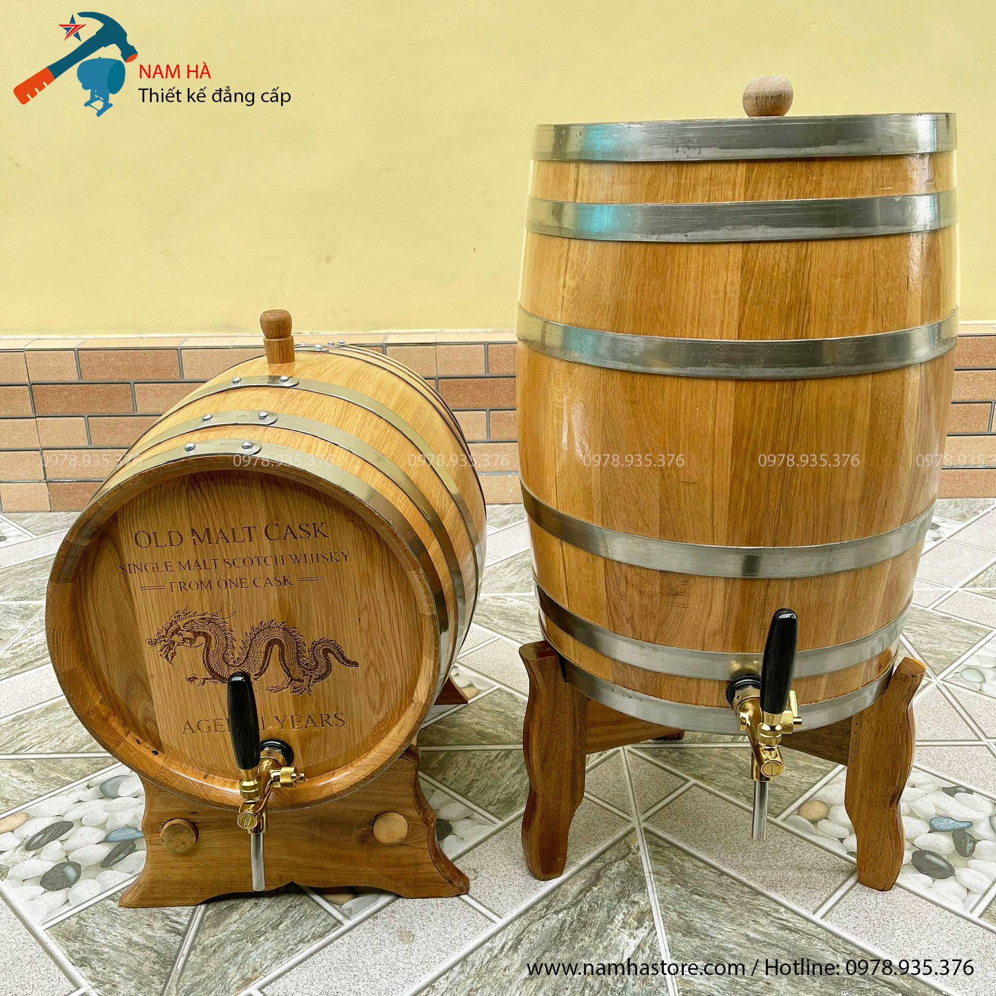 Thùng rượu gỗ sồi nhập khẩu tại Hà nội