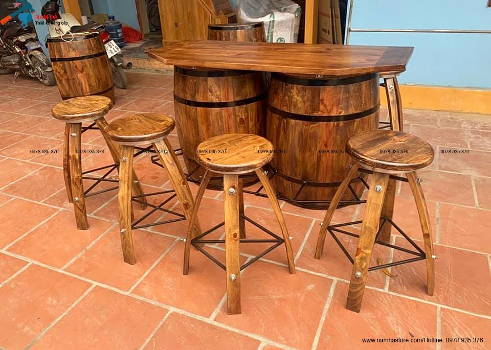 Bán Thùng rượu gỗ trang trí tại Quảng Nam Bán Thùng rượu gỗ trang trí tại Quảng Nam