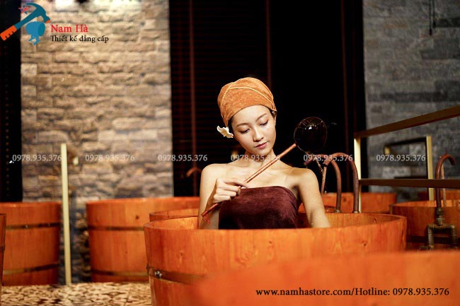 Bồn tắm bằng gỗ HomeStay Bồn tắm bằng gỗ HomeStay