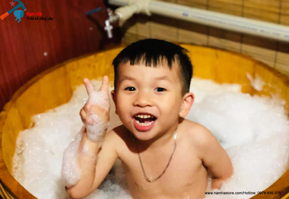 Bồn tắm gỗ cao cấp cho bé Bồn tắm gỗ cao cấp cho bé