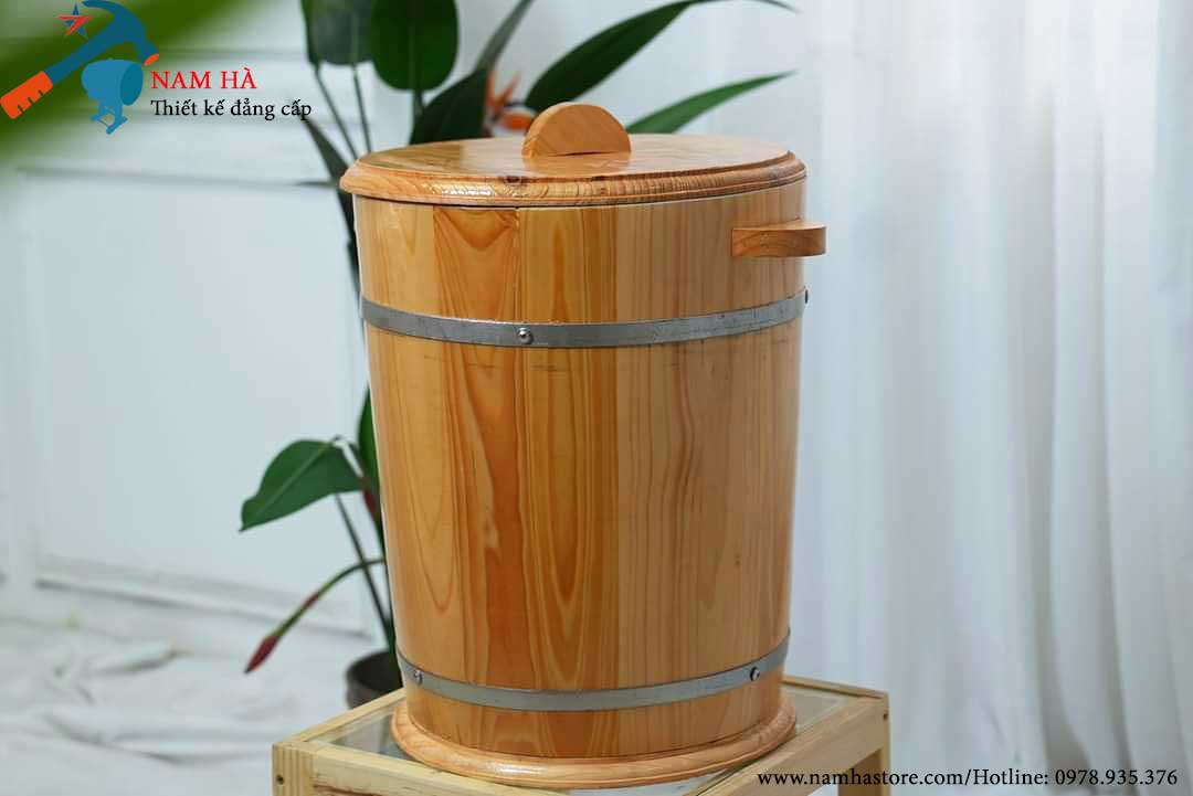 Thùng đựng gạo bằng gỗ 10 Kg Thùng đựng gạo bằng gỗ 10 Kg