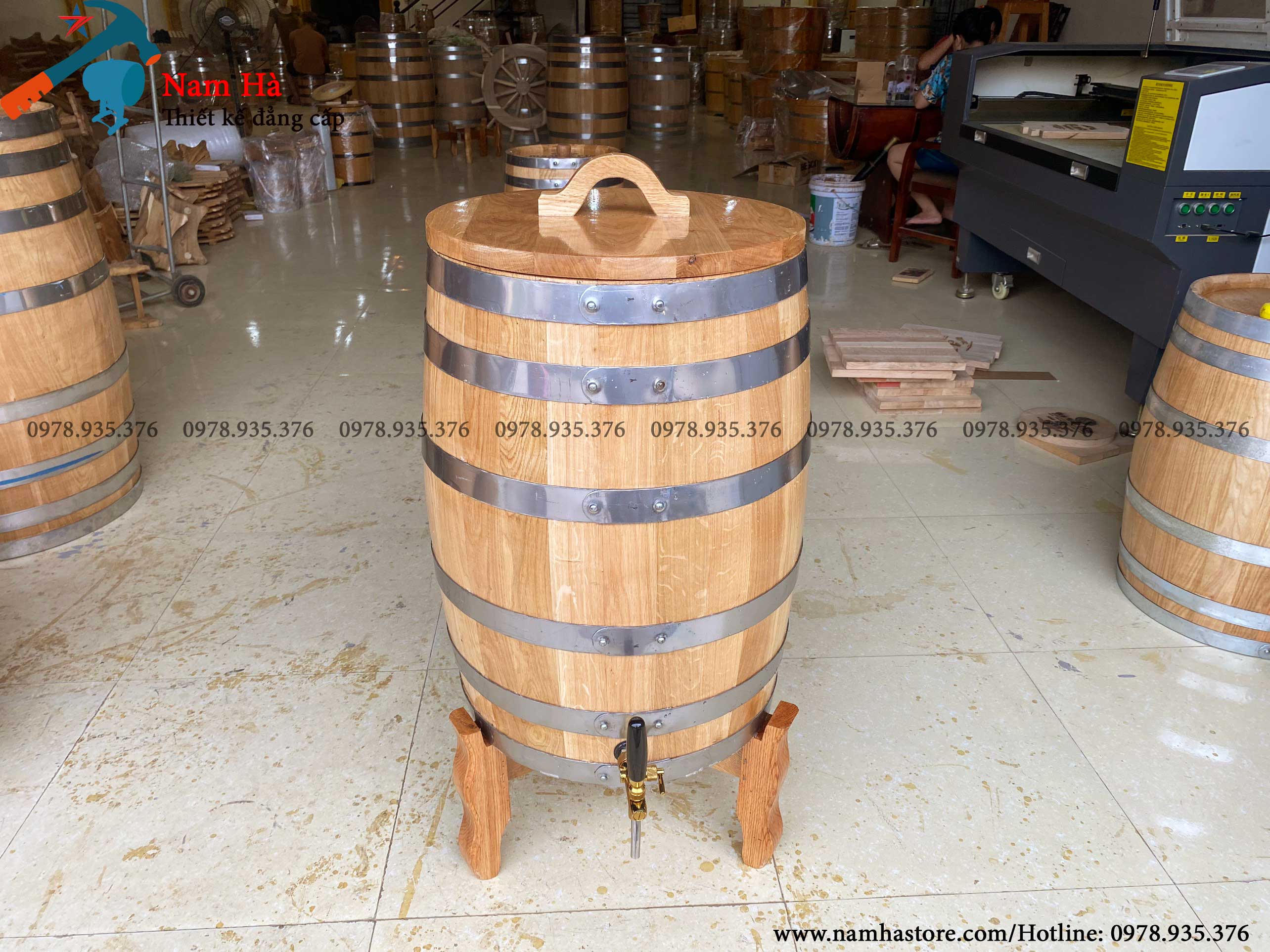 Thùng ngâm rượu bằng gỗ sồi 320 lít Thùng ngâm rượu bằng gỗ sồi 320 lít