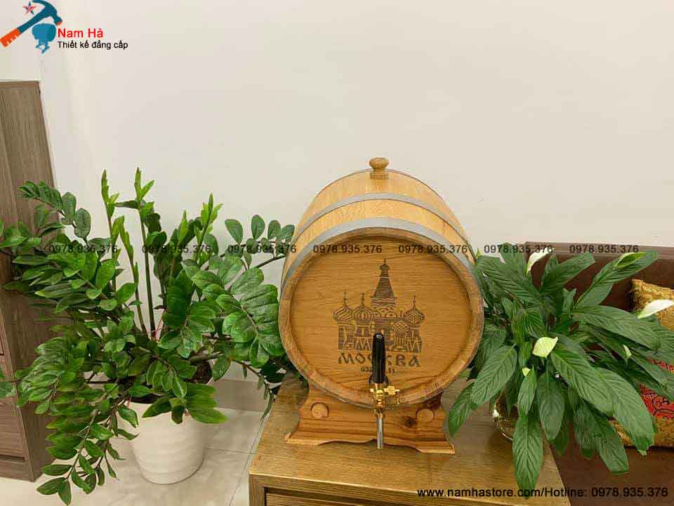 Bình rượu gỗ sồi 55 lít Bình rượu gỗ sồi 55 lít