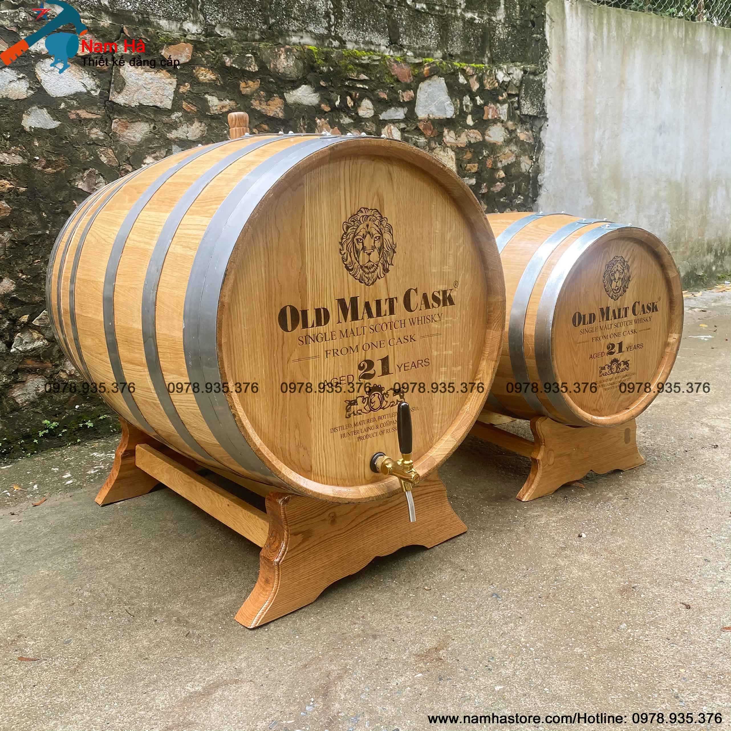 Bom rượu gỗ sồi 350 lít Bom rượu gỗ sồi 350 lít