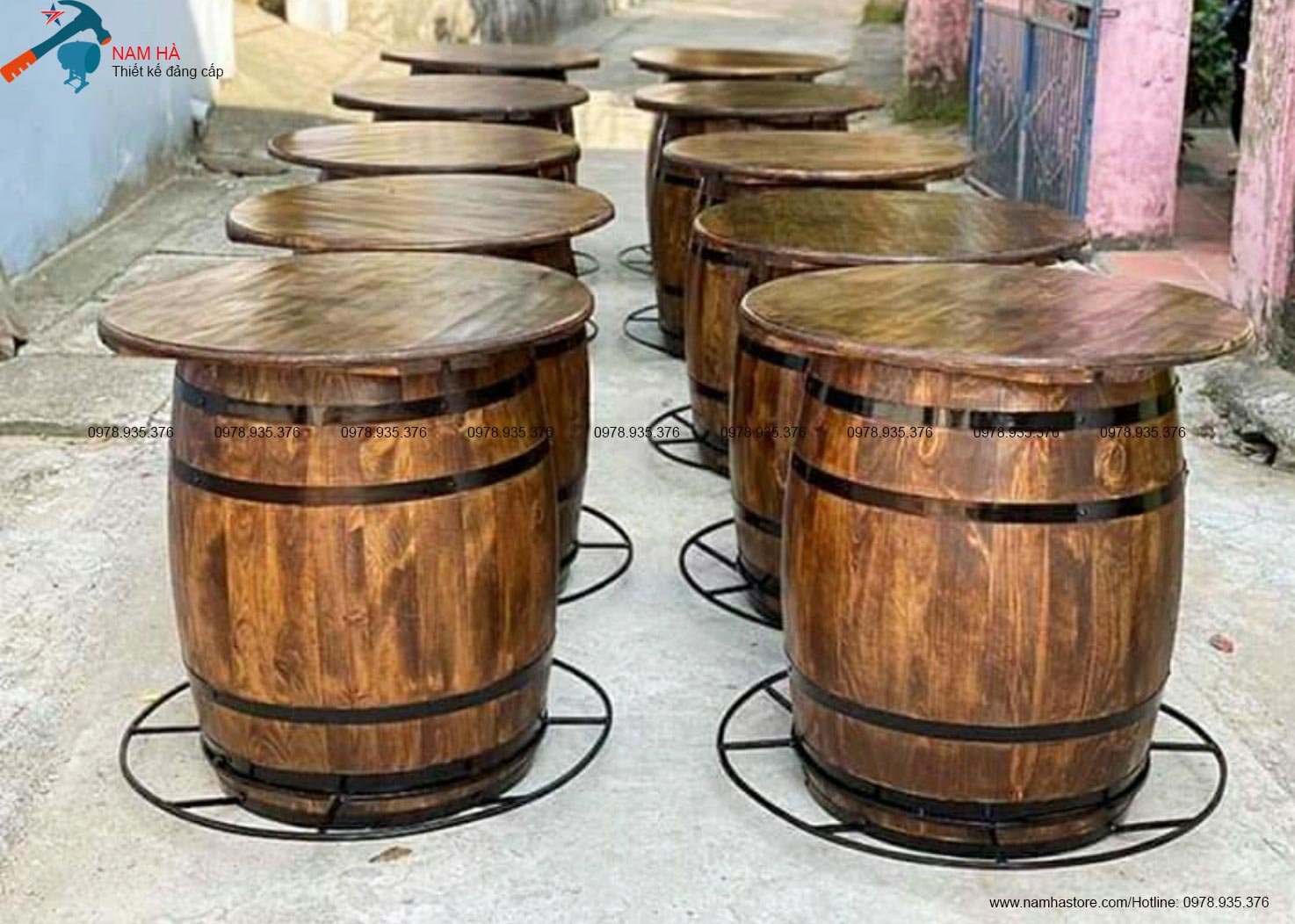 Bán Thùng rượu gỗ sồi trang trí tại Bắc ninh Bán Thùng rượu gỗ sồi trang trí tại Bắc ninh