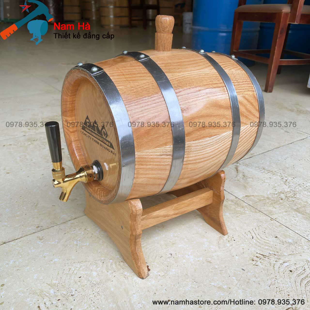 Thùng rượu gỗ sồi 10 lít Tphcm Thùng rượu gỗ sồi 10 lít Tphcm