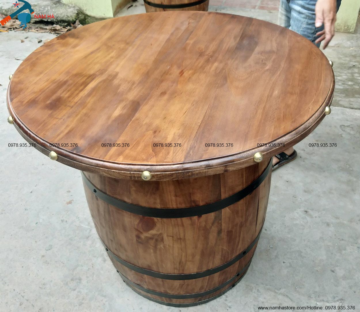 Thùng gỗ sồi làm bàn Quán cafe, Quán bar, Quán rượu, nhà hàng Thùng gỗ sồi làm bàn Quán cafe, Quán bar, Quán rượu, nhà hàng