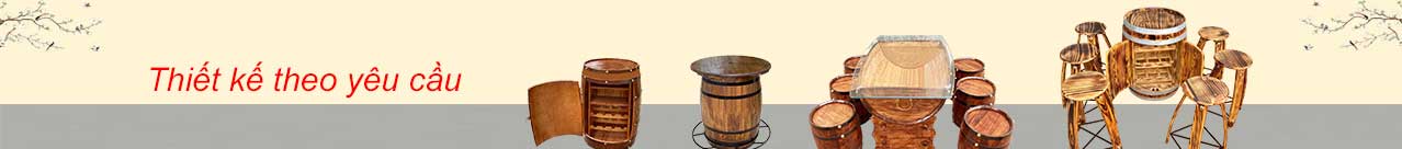 banner thùng gỗ trang trí