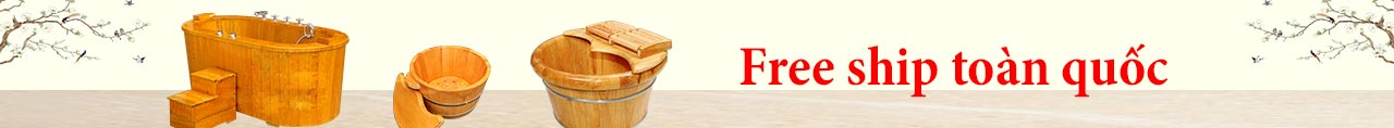 banner chậu gỗ ngâm chân