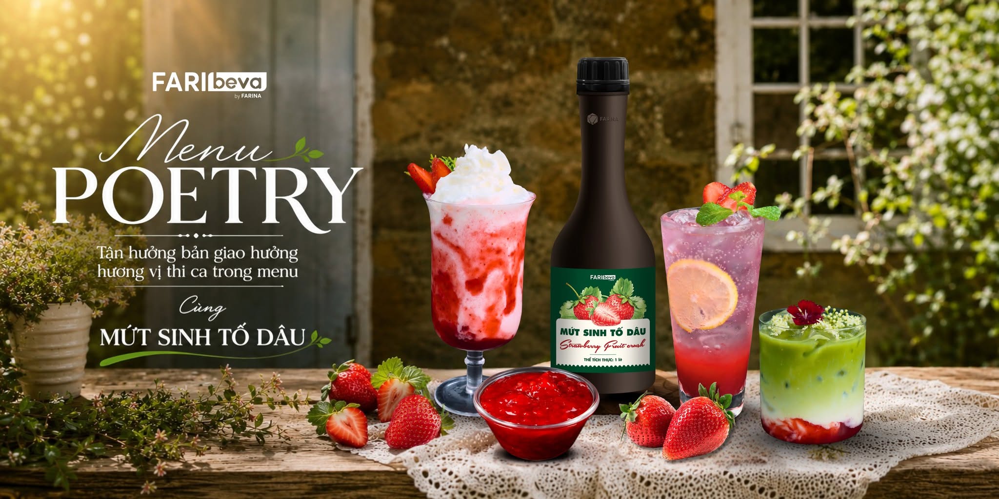 MENU POETRY - TẬP 2 | Tận hưởng bản giao hưởng hương vị đậm chất thi ca trong menu cùng Mứt Sinh Tố Dâu FariBeva