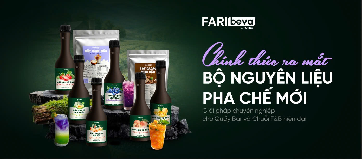 RA MẮT BỘ NGUYÊN LIỆU PHA CHẾ FARIBEVA