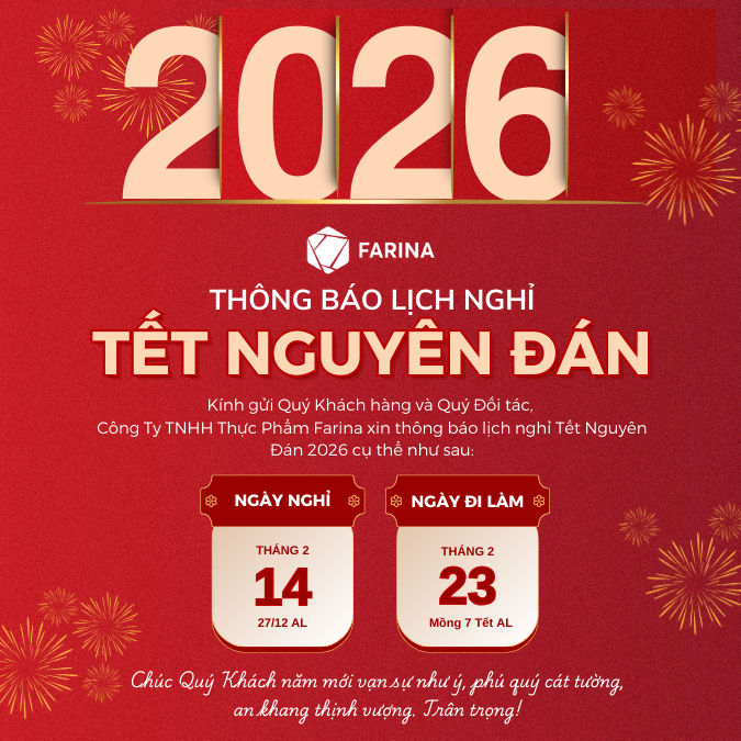 THÔNG BÁO LỊCH NGHỈ TẾT NGUYÊN ĐÁN XUÂN BÍNH NGỌ 2026