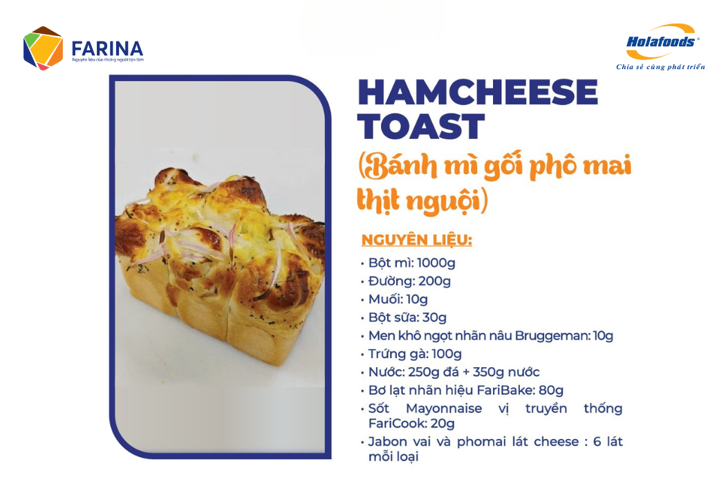 CÔNG THỨC BÁNH MÌ GỐI PHÔ MAI THỊT NGUỘI MỀM MỊN – CÔNG THỨC CHUẨN TIỆM BÁNH