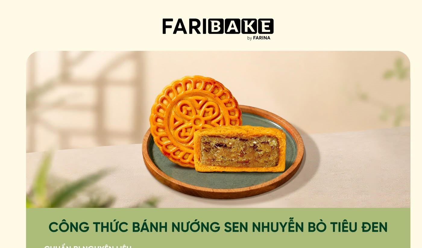 ĐỘT PHÁ MENU TRUNG THU: BÁNH NƯỚNG SEN NHUYỄN BÒ TIÊU ĐEN ĐẬM ĐÀ, THƯỢNG HẠNG