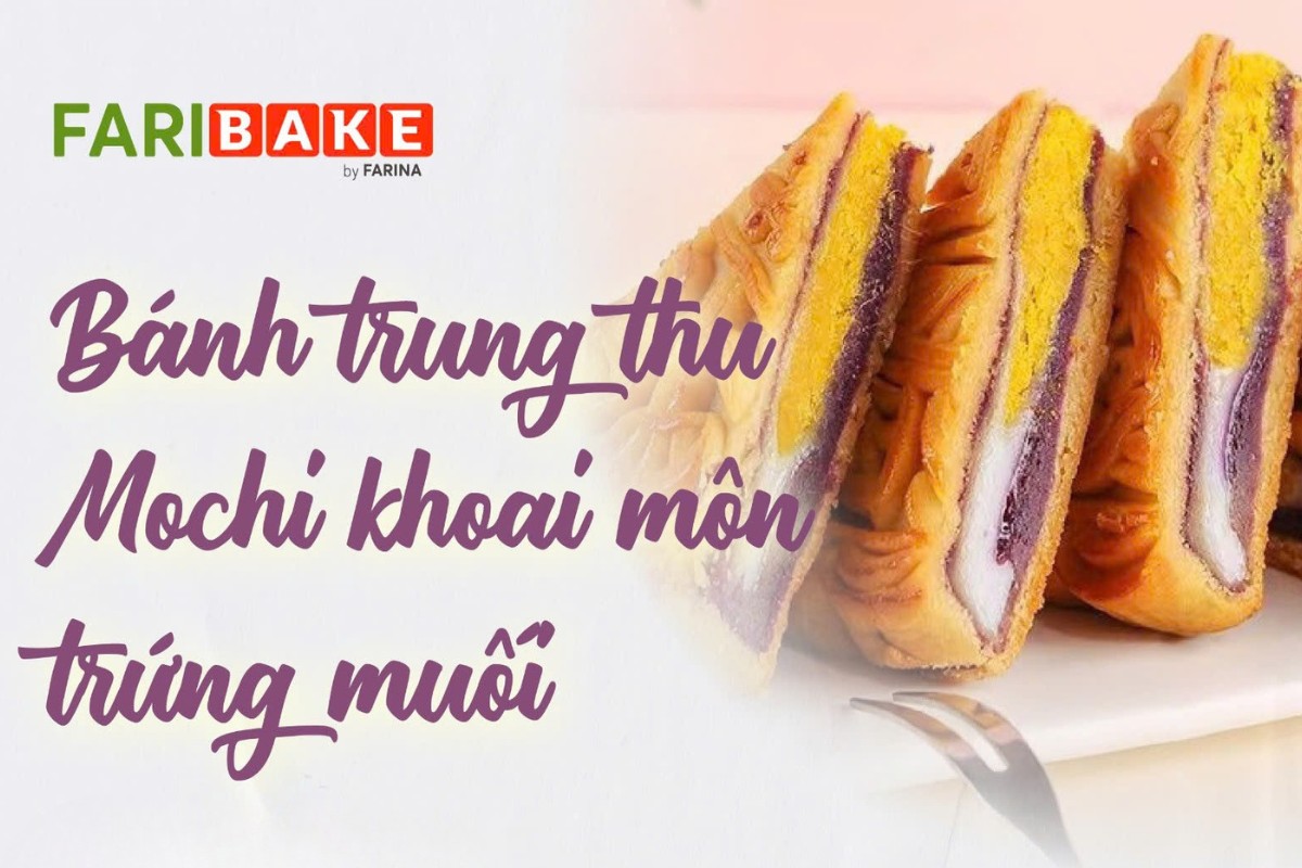 CÔNG THỨC BÁNH TRUNG THU MOCHI KHOAI MÔN CHÀ BÔNG TRỨNG MUỐI