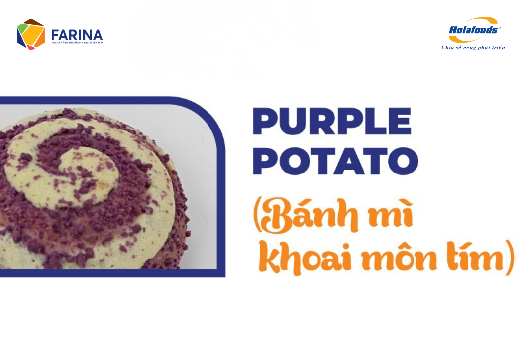 CÔNG THỨC BÁNH MÌ KHOAI MÔN TÍM CHUẨN TIỆM – ĐỘC ĐÁO, HẤP DẪN, THƠM NGON