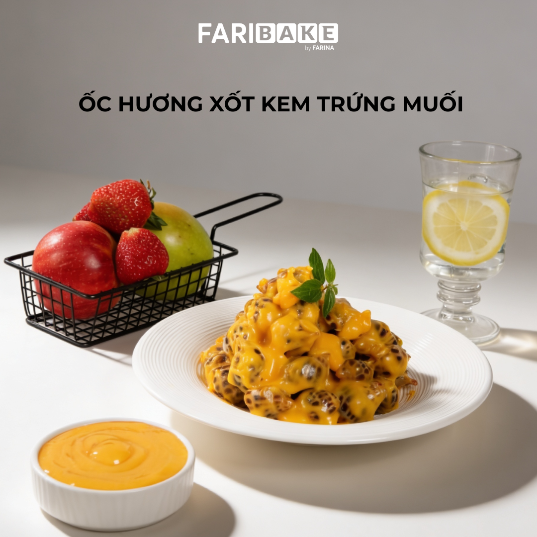 CÔNG THỨC ỐC HƯƠNG XỐT KEM TRỨNG MUỐI