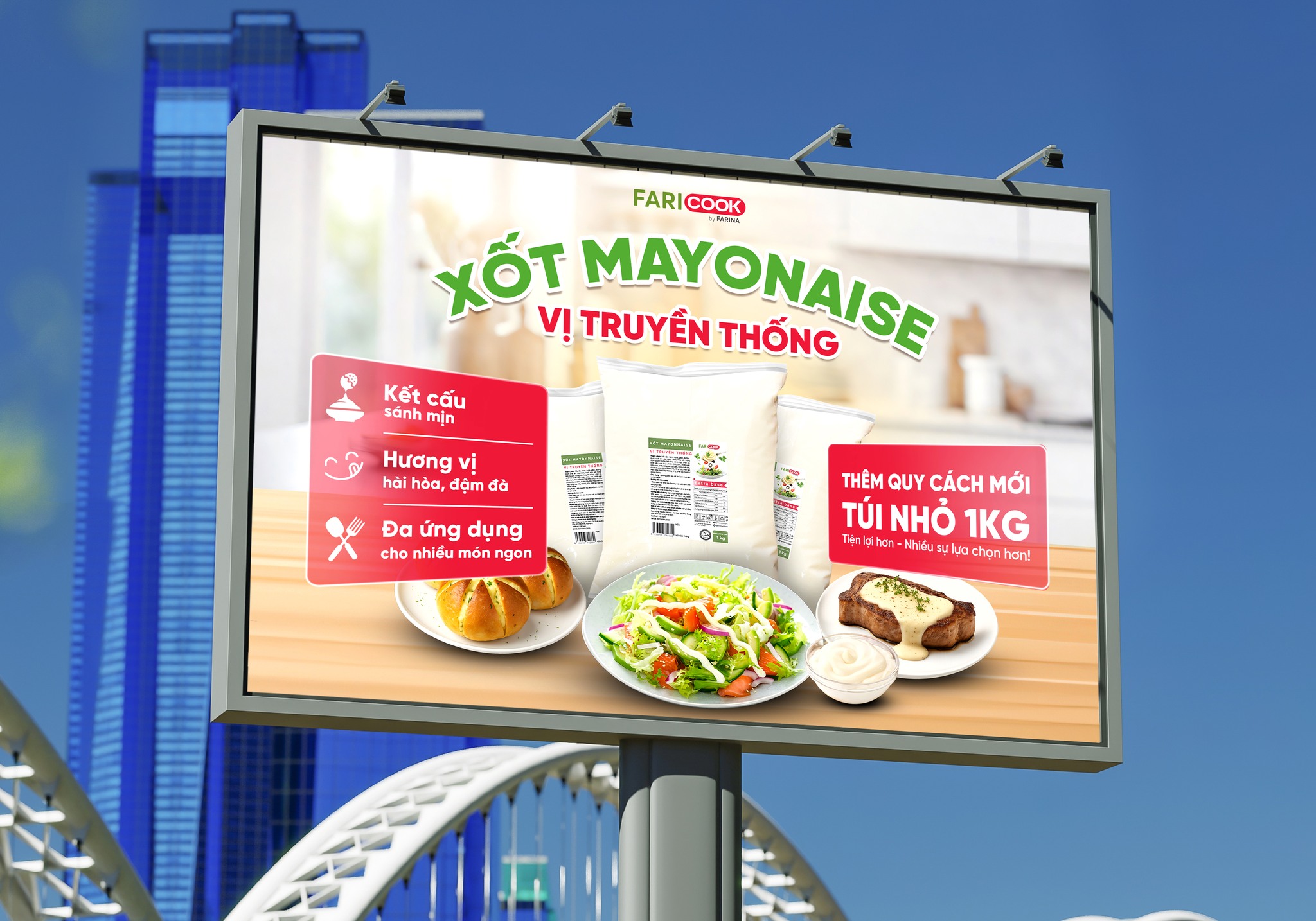 XỐT MAYONNAISE VỊ TRUYỀN THỐNG FARICOOK CHÍNH THỨC RA MẮT QUY CÁCH MỚI 1KG!