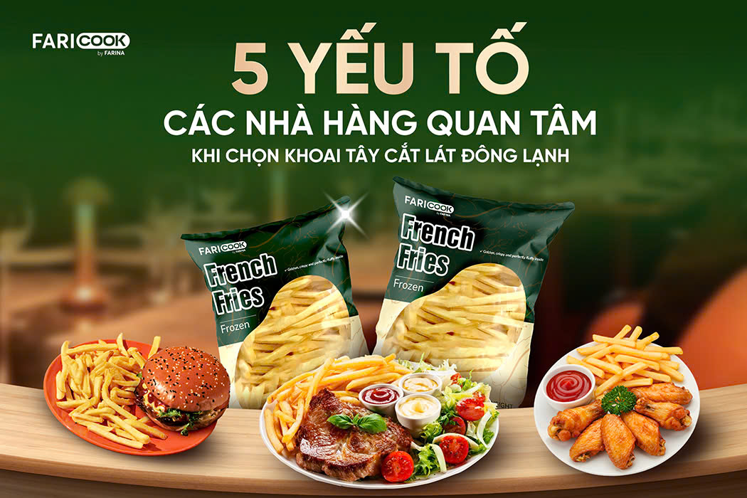 🔥5 YẾU TỐ CÁC NHÀ HÀNG QUAN TÂM BẬC NHẤT KHI CHỌN KHOAI TÂY CẮT LÁT ĐÔNG LẠNH!
