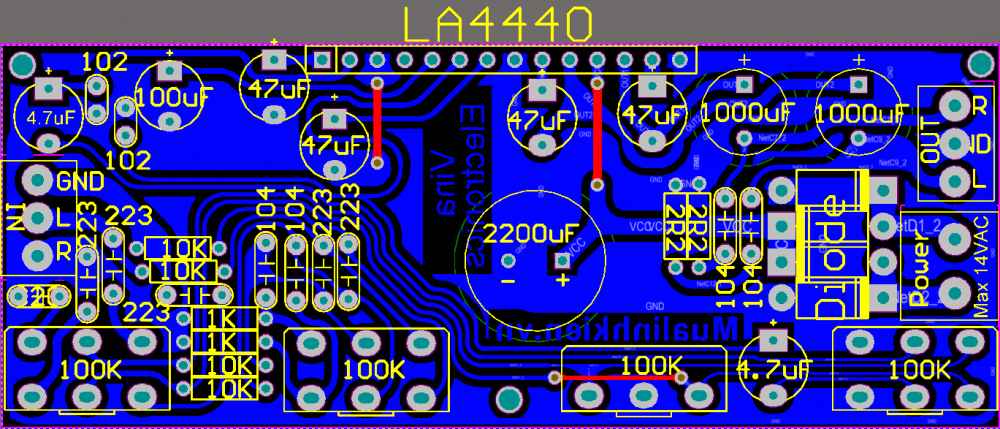 Hướng dẫn làm mạch loa LA4440 Hướng dẫn làm mạch loa LA4440