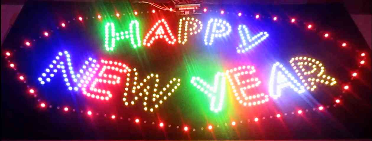 Hướng dẫn làm biển LED HAPPY NEW YEAR