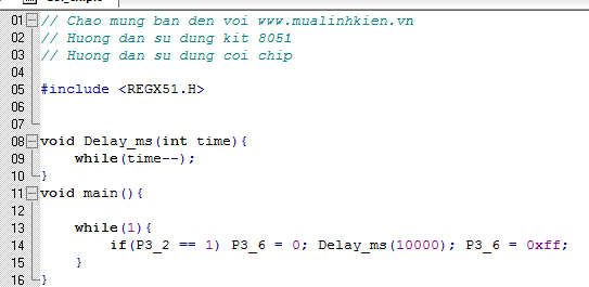 [ KIT 89S52_V2 ] Bài 3: Sử dụng Còi chip