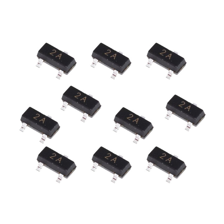 100 Piezas De Transistores Pnp Smd 2n3906 Sot-23 40v 200ma | Cuotas Sin Interés