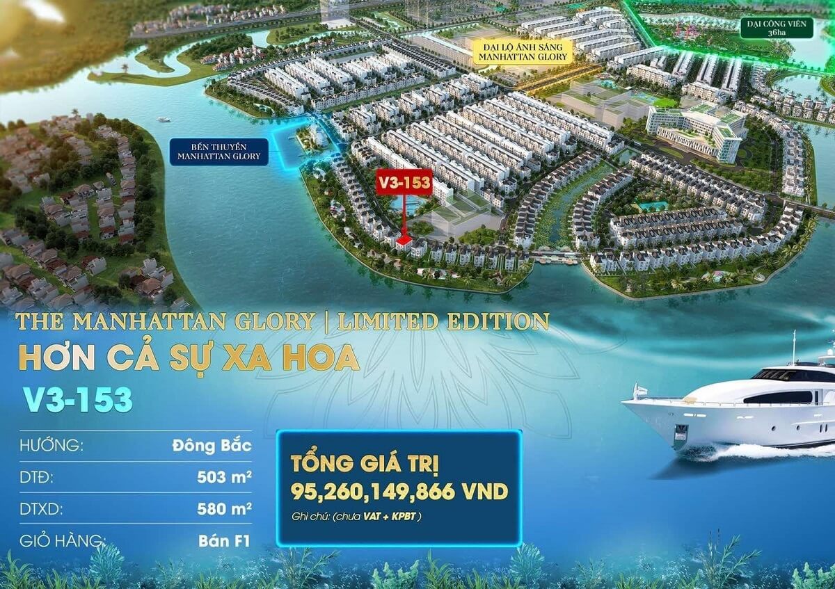 Biệt thự độc bản Vinhomes Grand Park V3-153