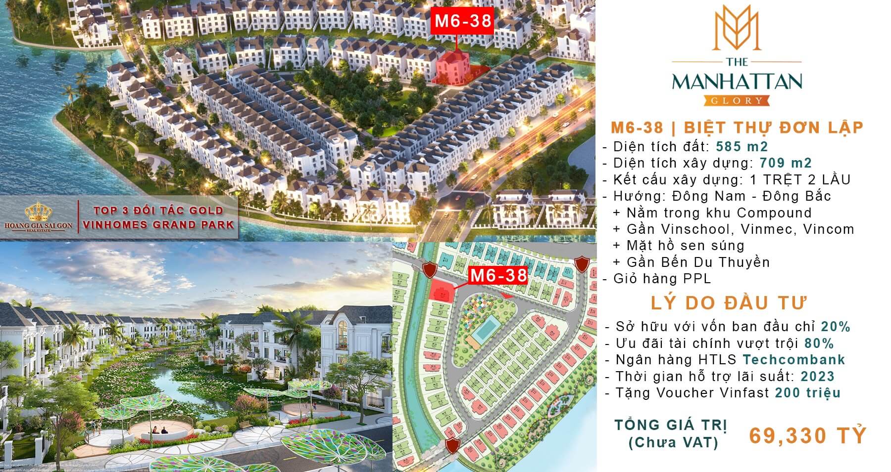 Biệt Thự Đơn Lập M6 38 Vinhomes Grand Park