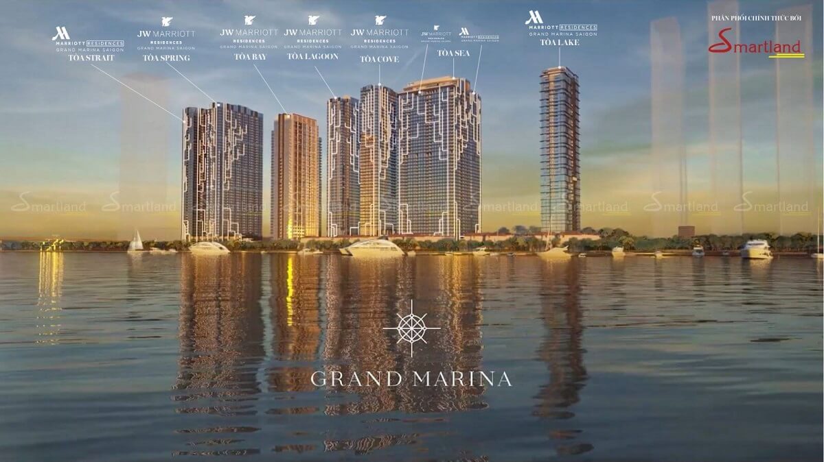 mặt bằng các tòa Grand Marina quận 1