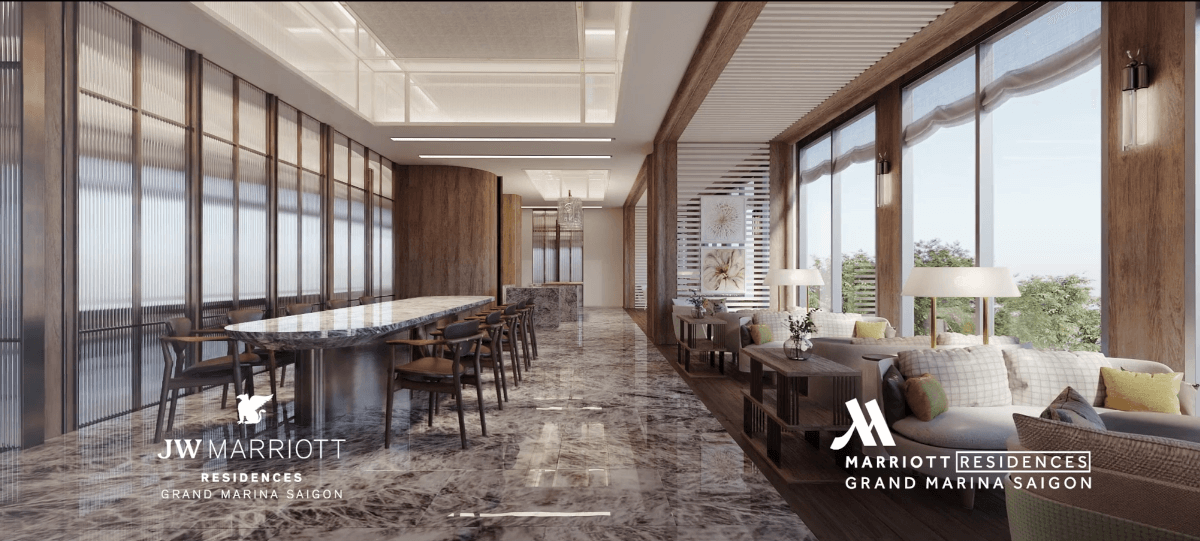 Sảnh lễ tân Grand Marina Saigon quận 1